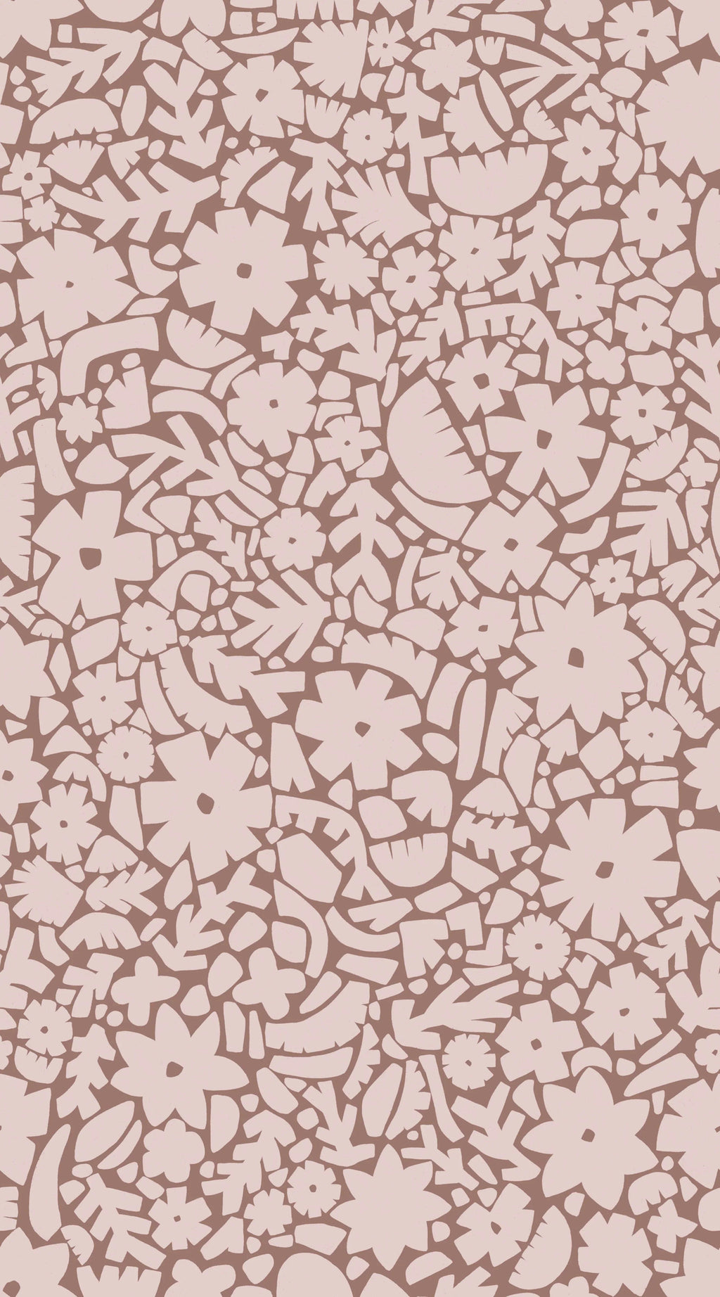 Behangstaal Meet Me at the Wall -  Flowerfield Warm Taupe  - Naturel Noord