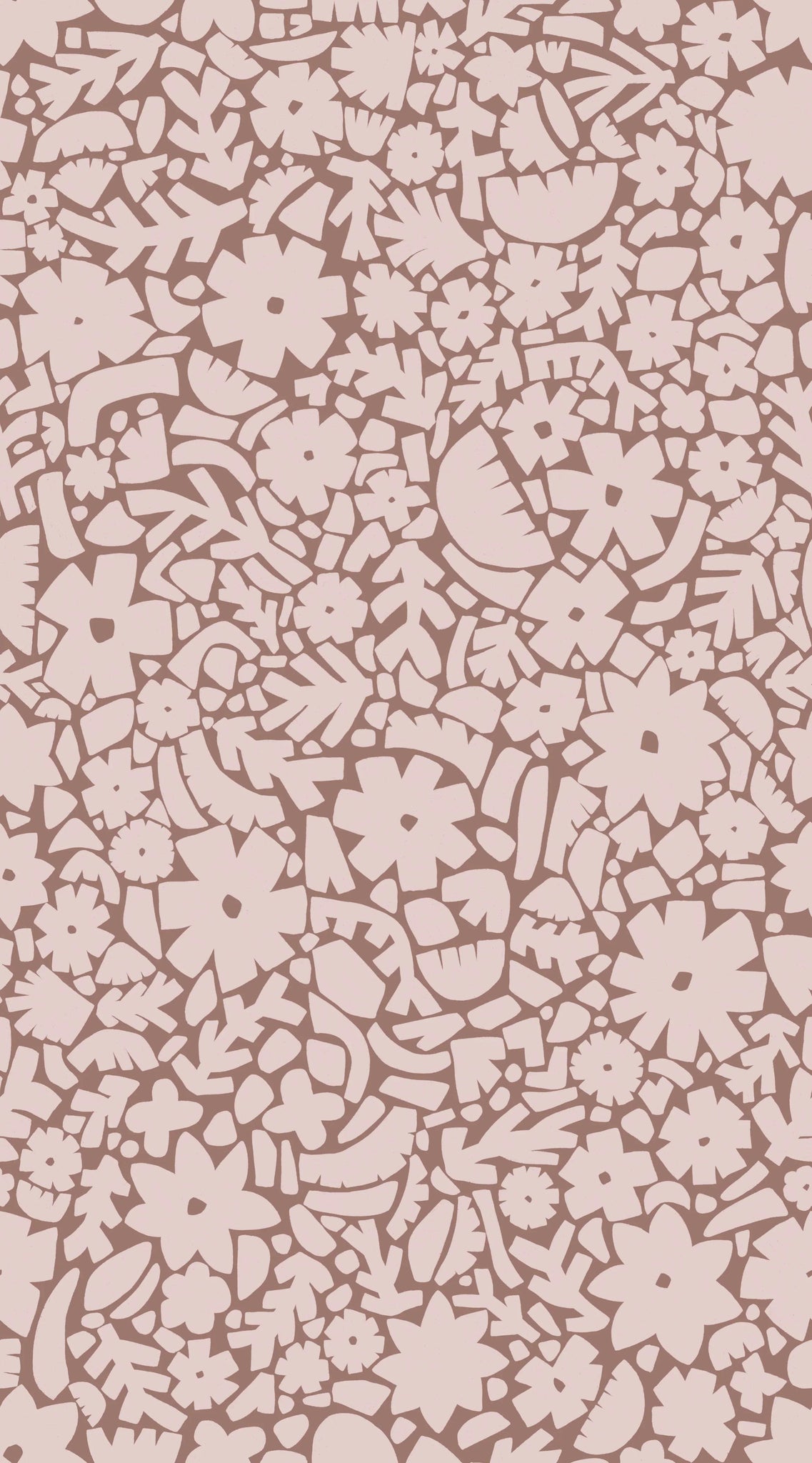 Behangstaal Meet Me at the Wall -  Flowerfield Warm Taupe  - Naturel Noord
