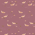 Behangstaal Meet Me at the Wall - Ducks Mauve - Lotte Dirks