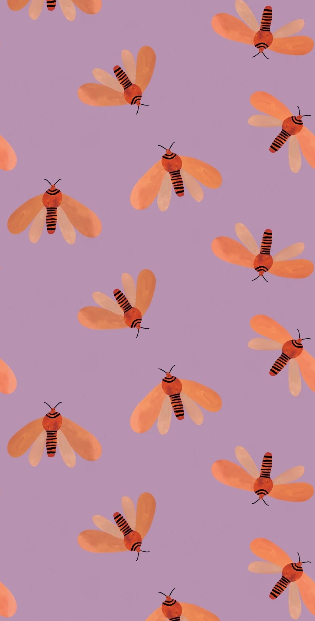Behangstaal Meet Me at the Wall - Moth Spring - Aniek Bartels