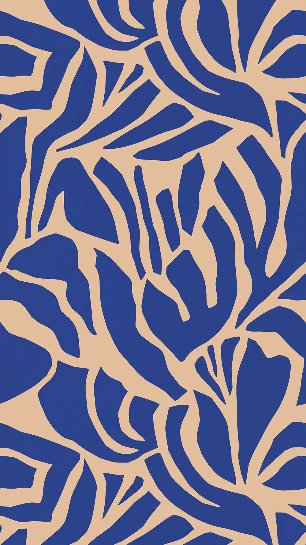 Behangstaal Meet Me at the Wall -  Flow Blues - Sabine van Vessem