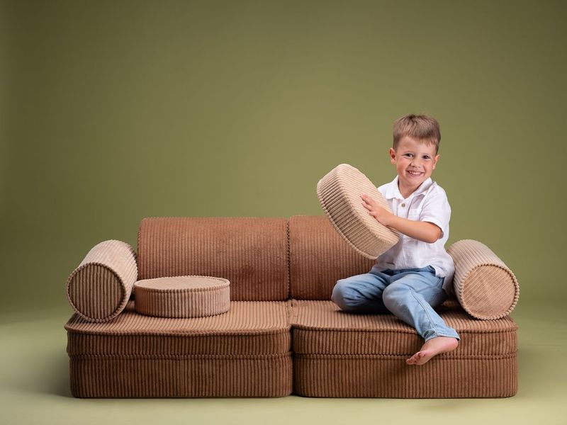 Wigiwama Settee - Camel/brown