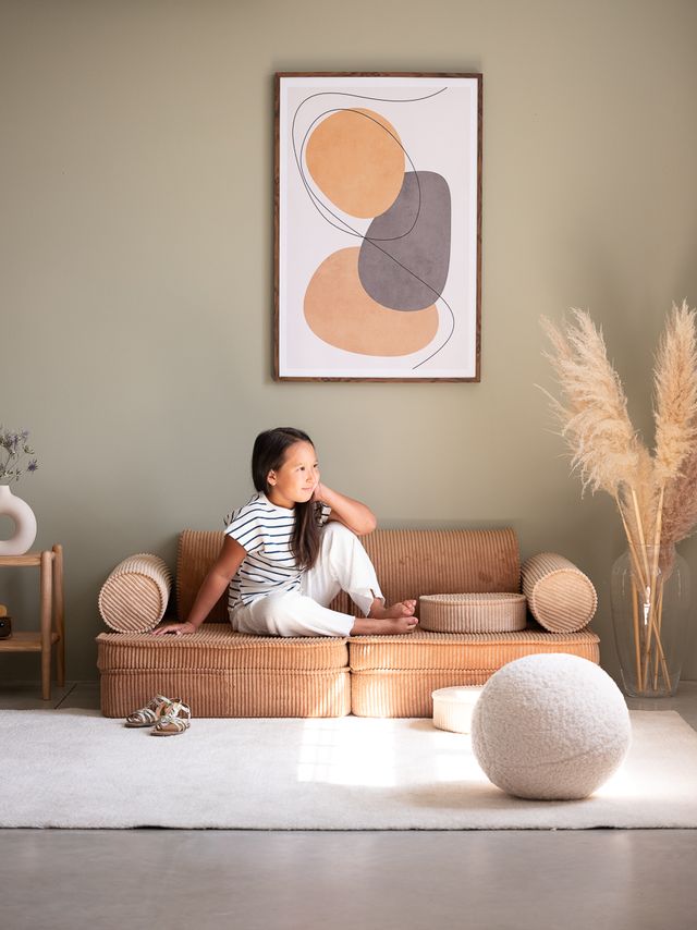 Wigiwama Settee - Camel/brown