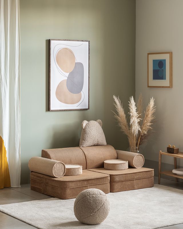 Wigiwama Settee - Camel/brown