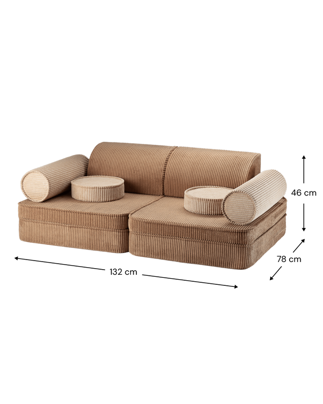 Wigiwama Settee - Camel/brown