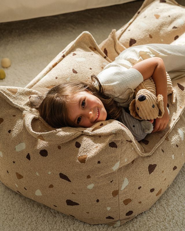 Wigiwama Terrazzo Beanbag Chair - Brown