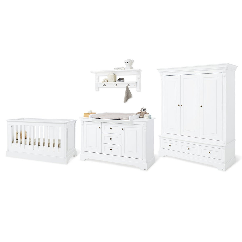 Kinderkamer meubelset 4 delig Emilia hout wit