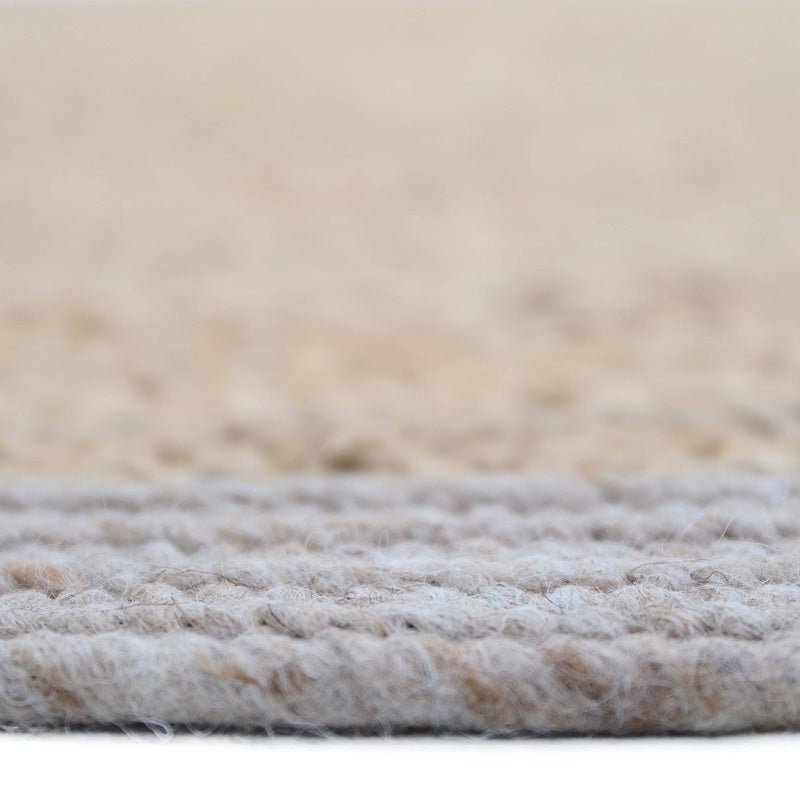 YHUKI TAUPE L jute- en wollen vloerkleden