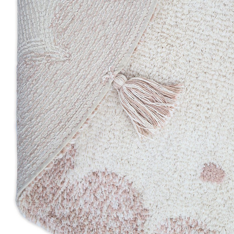 MALLEN rond kinderkleed met stippen